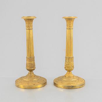 Ljusstakar, ett par, Frankrike, 1800-talets början, Empire.