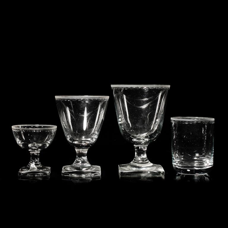 GLASSERVIS, "Ekeberga bård", Elis Bergh, Kosta, 1900-tal.