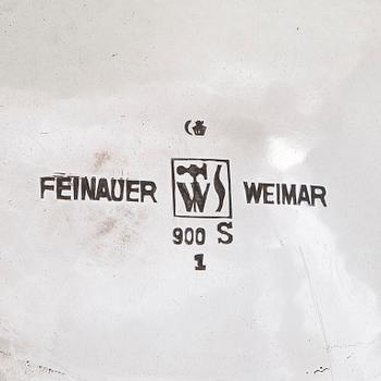 Albert Feinauer, te- och kaffeservis, silver, 6 delar, Weimar-Schmuck, Tyskland 1921-1925.