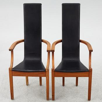 Leo Johansson,  a pair of 'Diabas' armchairs, Eje Ström AB, circa 2000.