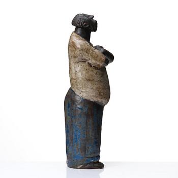 Åke Holm, a stoneware sculpture, 'Pontius Pilate', Höganäs, Sweden 1940-50s.