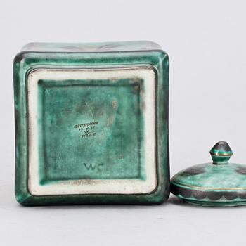 BURK med LOCK, stengods, Argenta, W.Kåge, Gustavsberg 1930.