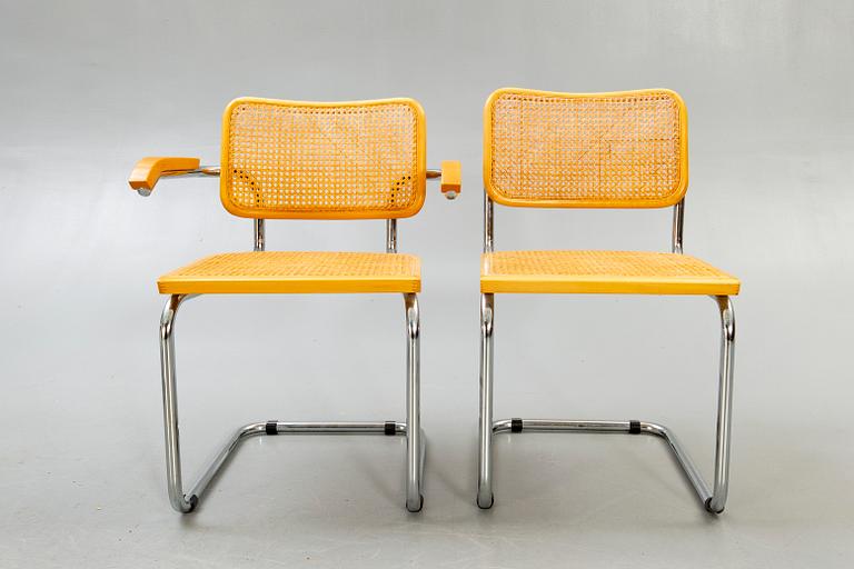 Chairs, 3 + 2, 1970s.