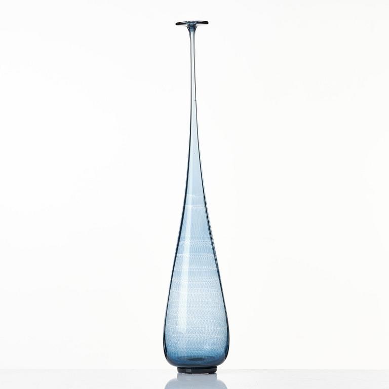 Nils Landberg, a glass vase, Orrefors, Sweden 1964.