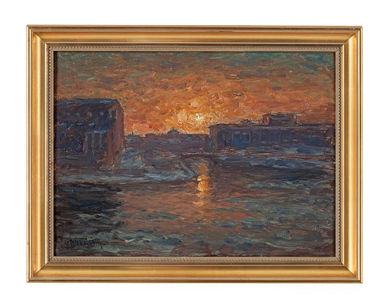 Per Ekström, Sunset over Norrbro, Stockholm.