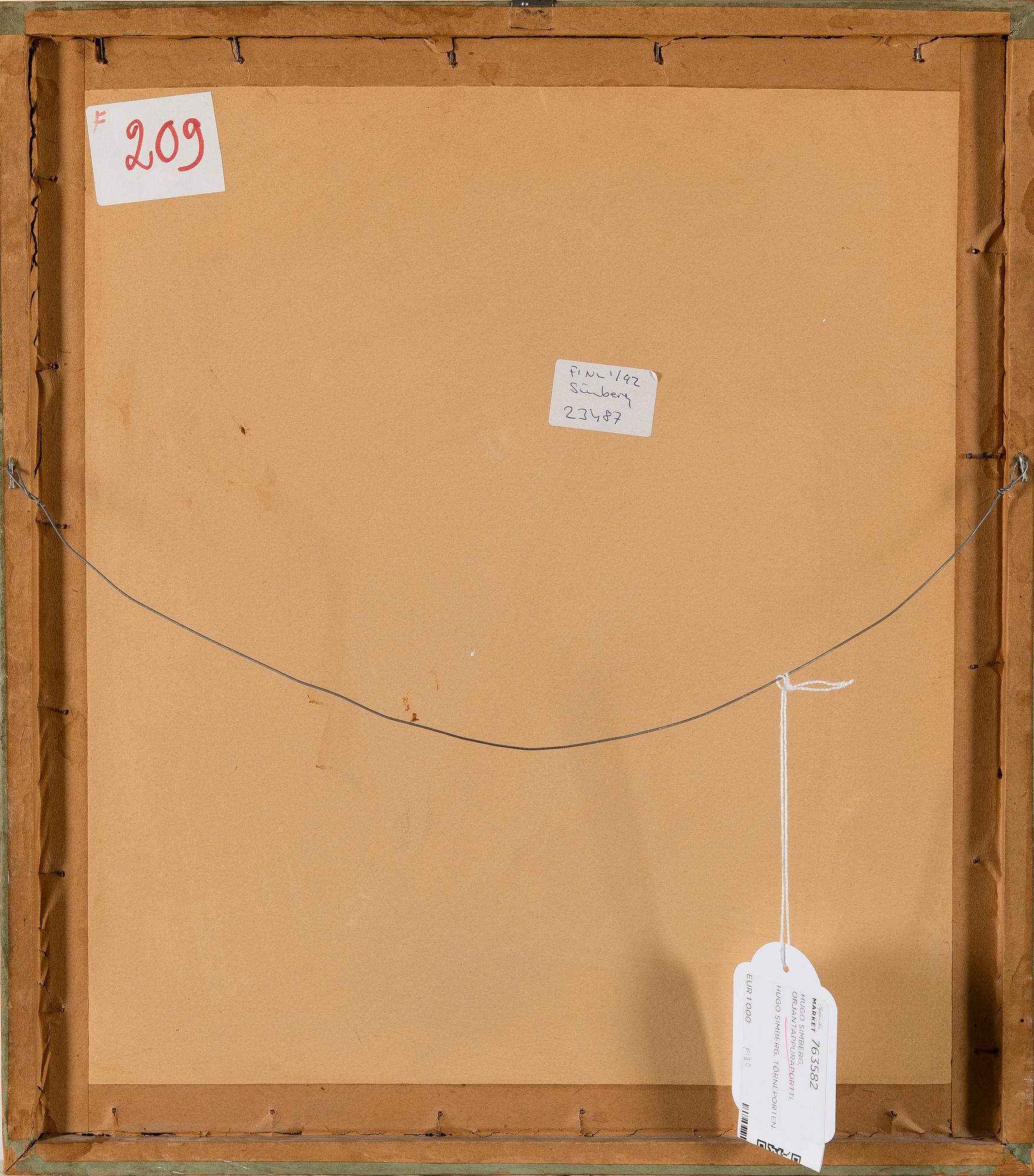 HUGO SIMBERG, ORJANTAPPURAPORTTI.