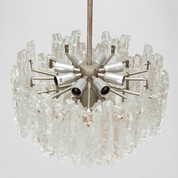 A 1960s "Ice block chandelier" by J.T Design, Kalmar, Austria.