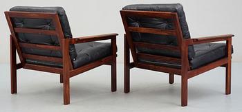 FÅTÖLJER, "Chair Model No 4", Illum Wikkelsö, Danmark, 1960-tal.