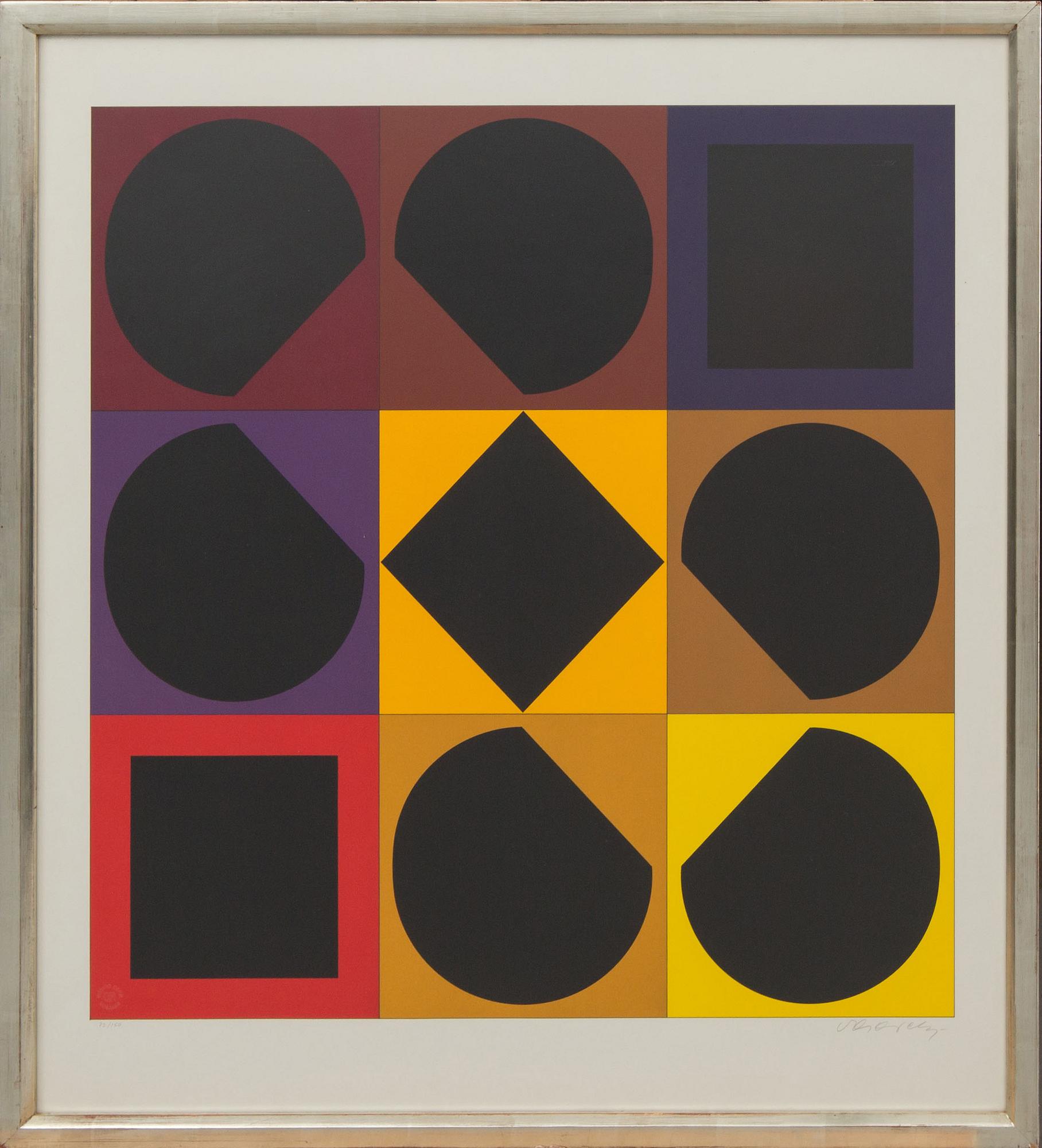 VICTOR VASARELY, färgserigrafi, signerad och numrerad 72/150.