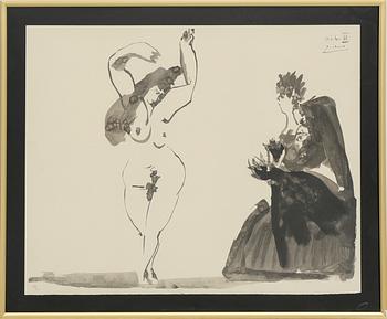 Pablo Picasso after, "Danseuse Espagnole et la Duègne" from the portfolio "A Los Toros" 1961.