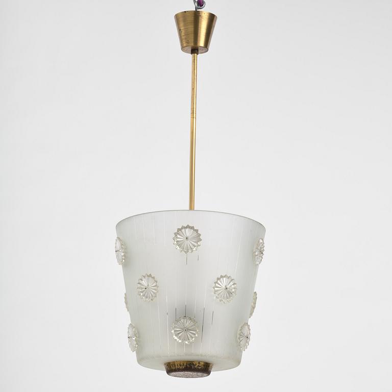 Harald Notini, a ceiling lamp model "11511", Arvid Böhlmarks Lampfabrik, Stockholm, 1940s.