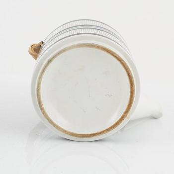 Stig Lindberg, earthenware teapot and coffeepot, Gustavsberg studio, Sweden.