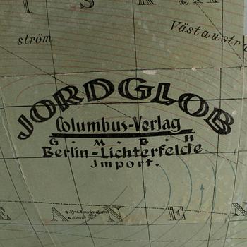 JORDGLOB, tidigt 1900-tal.