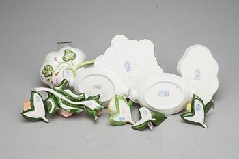 PARTI PORSLIN, 10 delar, Herend, Ungern.