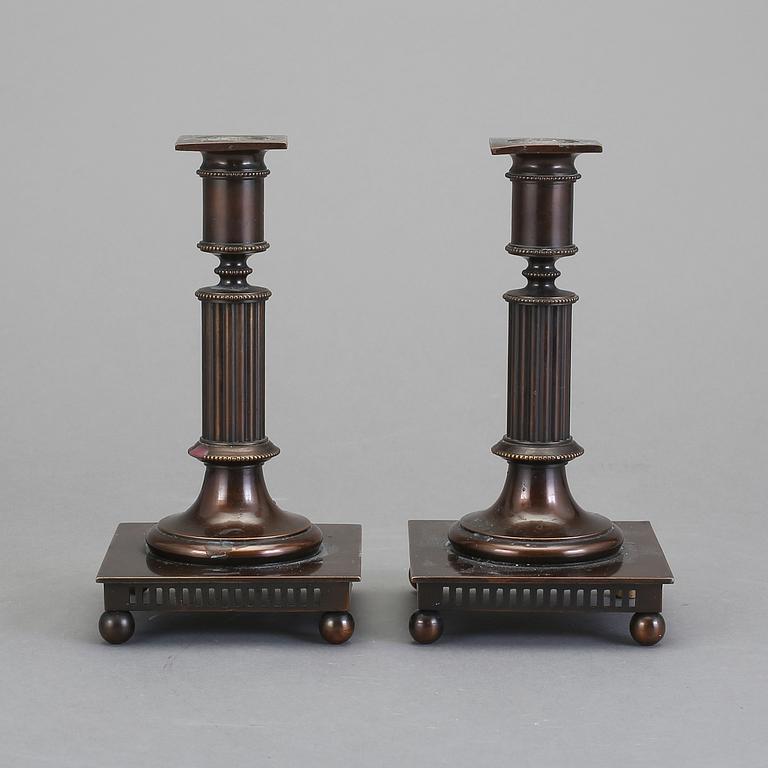 LJUSSTAKAR, ett par, "nr 38" Gusums bruk.