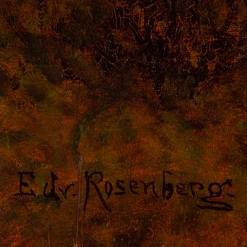 EDVARD ROSENBERG, olja på duk, signerad.