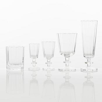 Elis Bergh, glasservis, 80 delar, ” Karlberg ”, Kosta.