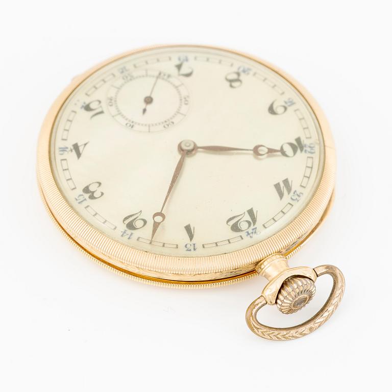 Fickur, urtavla av pärlemor, 14K guld, 48 mm.