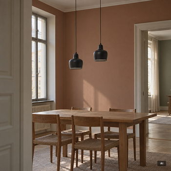 Alvar Aalto, Ceiling lamps, a pair, model "A330S", Artek.