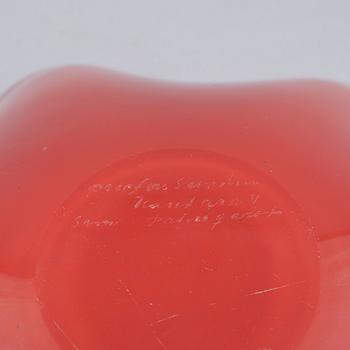 SVEN PALMQVIST, skål, glas, "Kantara", Orrefors, 1940/60-tal.