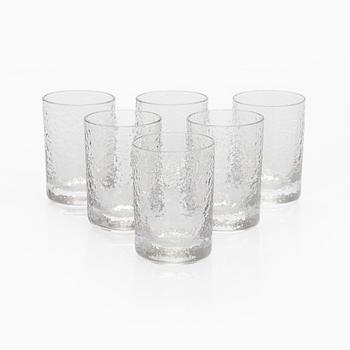 Tapio Wirkkala, snapsilaseja, 6 kpl, "Mini", Iittala. Alkuperäispakkauksessa.
