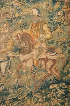 TAPESTRY, tapestry weave, probably Flanders, 17th century. Ca 217 x 271 cm.