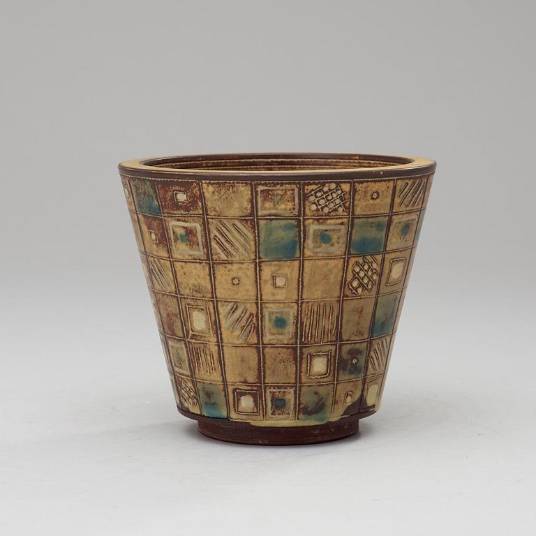 A Wilhelm Kåge 'Farsta' stoneware vase, Gustavsberg Studio 1945.
