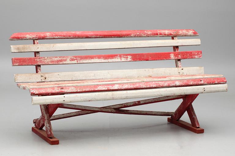 TRÄDGÅRDSBÄNK, 1900-talets början.