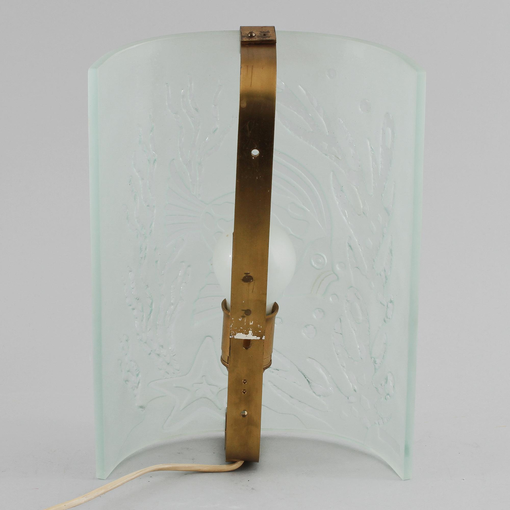 VÄGGLAMPETT, Glössner, 1940/50-tal.