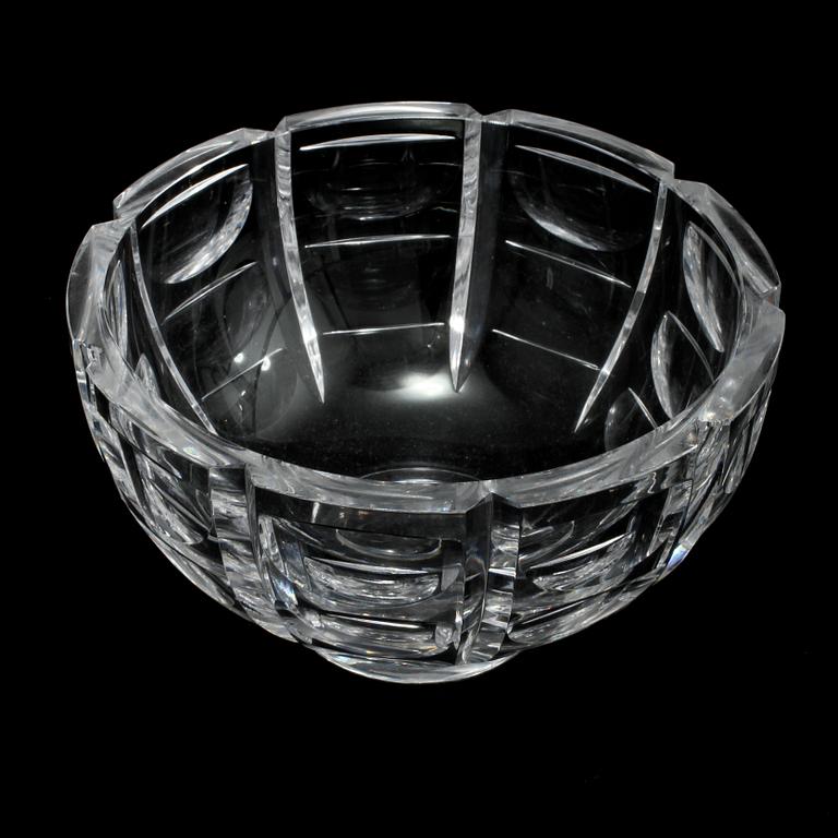 SKÅL, glas, "Tusen Fönster", Simon Gate, Orrefors, 1900-talets mitt.