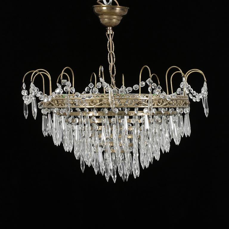 LJUSKRONA, empirestil, 1900-talets första hälft. Höjd ca 56 cm.