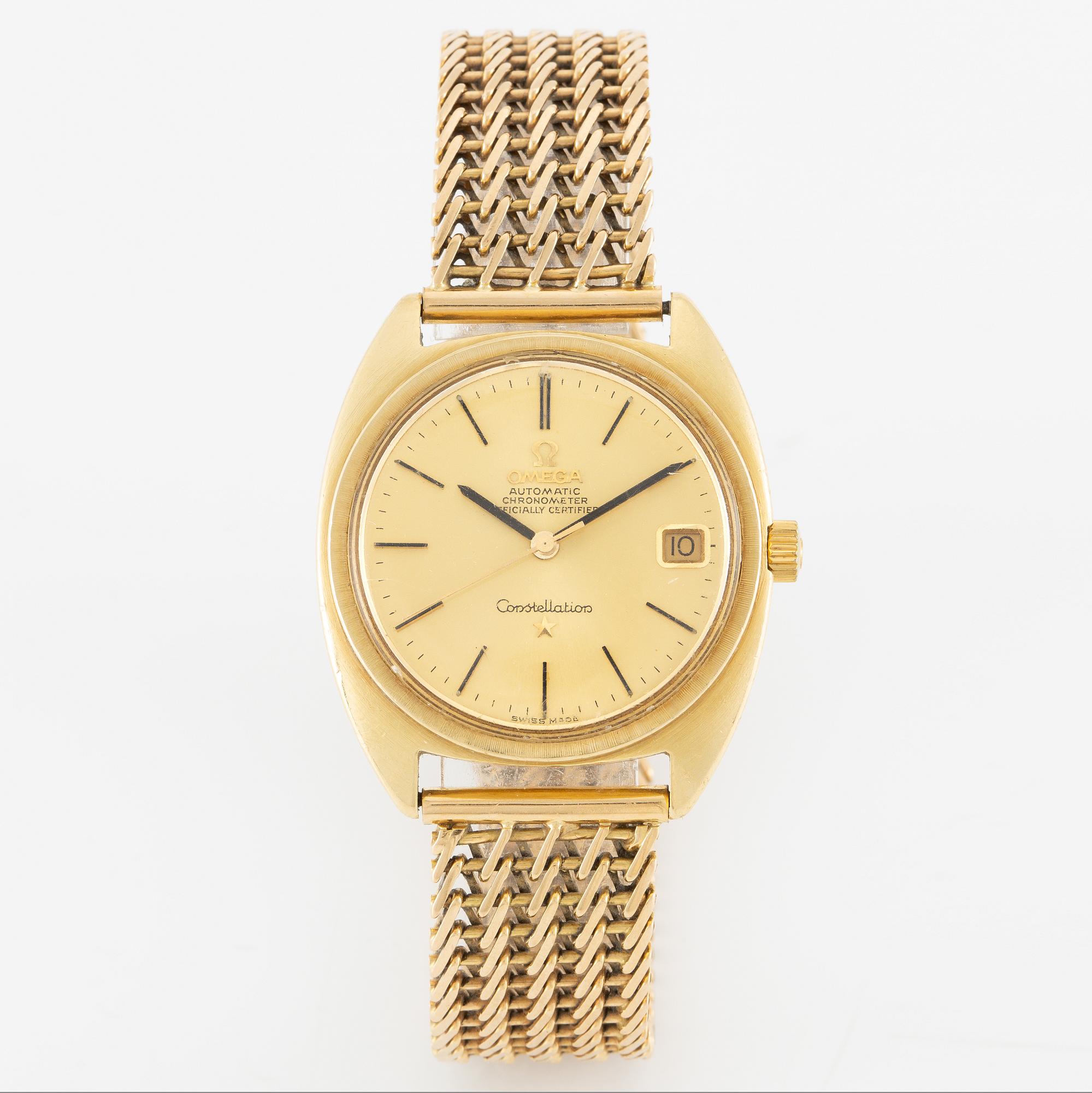 Omega, Constellation, "C", wristwatch, 34.5 mm.