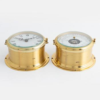 Barometer och skeppsklocka, Shatz, 1900-talets andra hälft.