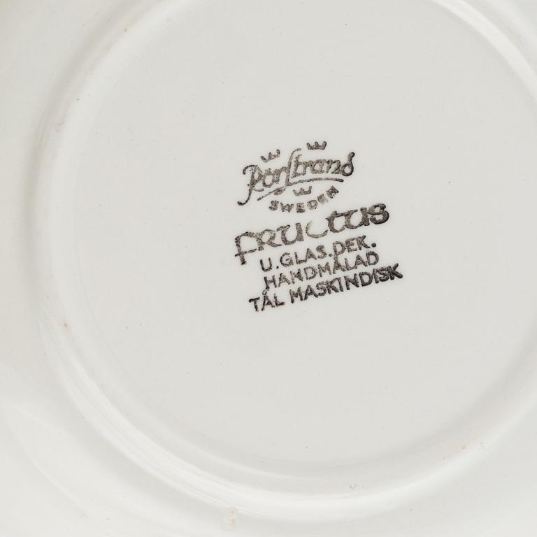 Hertha Bengtson, two 'Fructus' coffee cups with saucer, Rörstrand.