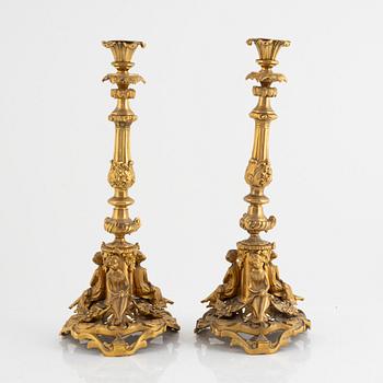 A pair of early 20th century candelabras.