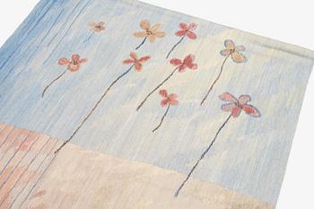 Susanne Henriques, a tapestry triptych, 'Strukturerad natur' c. 223 x 176 (one 165) cm, signed AB MMF SH.