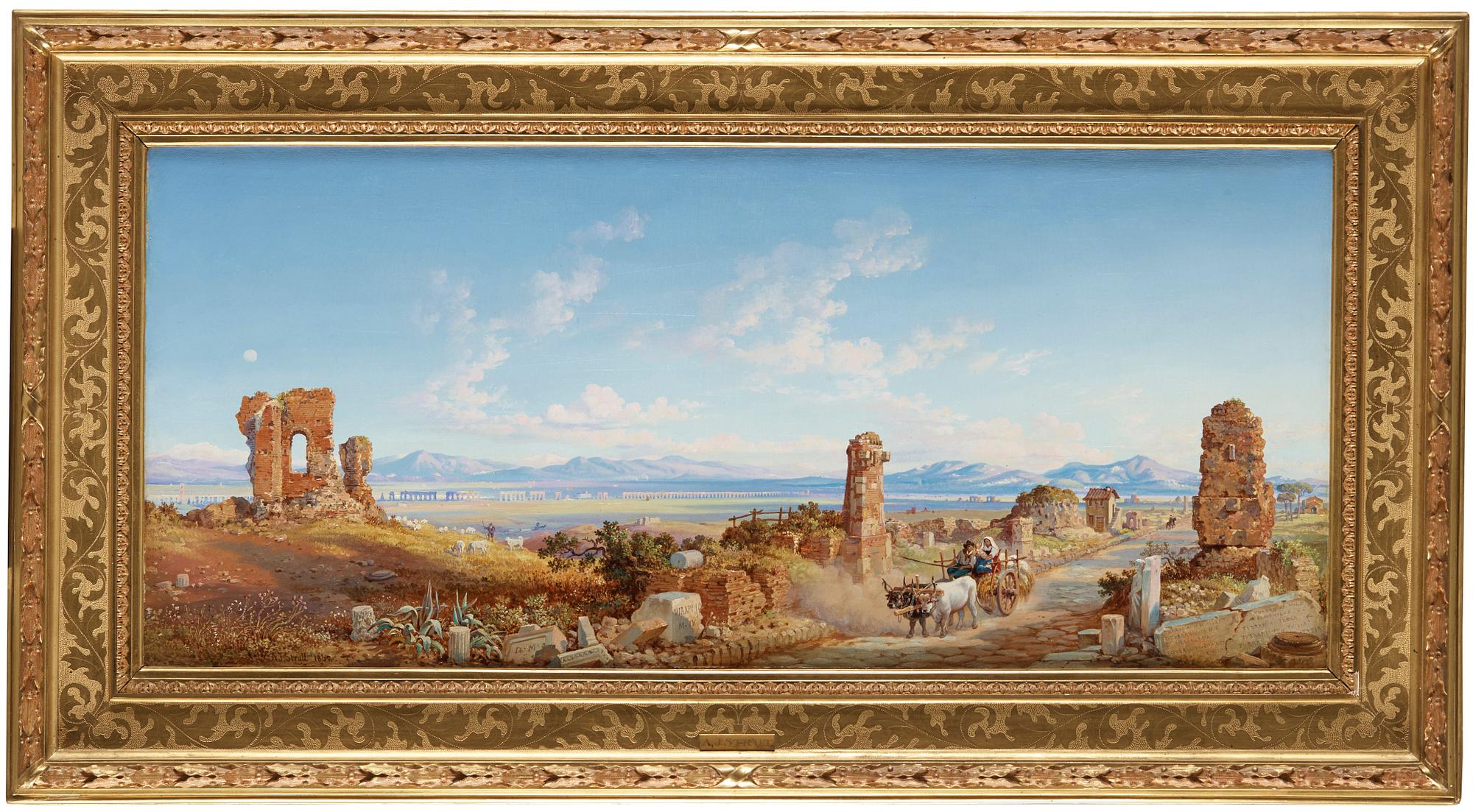 ARTHUR JOHN STRUTT, olja på duk, signerad och daterad 1862.