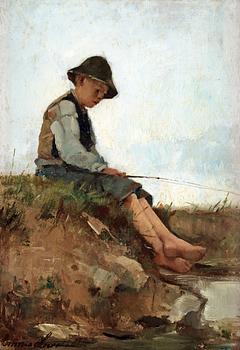 9. Emma Löwstedt-Chadwick, Metande gosse.