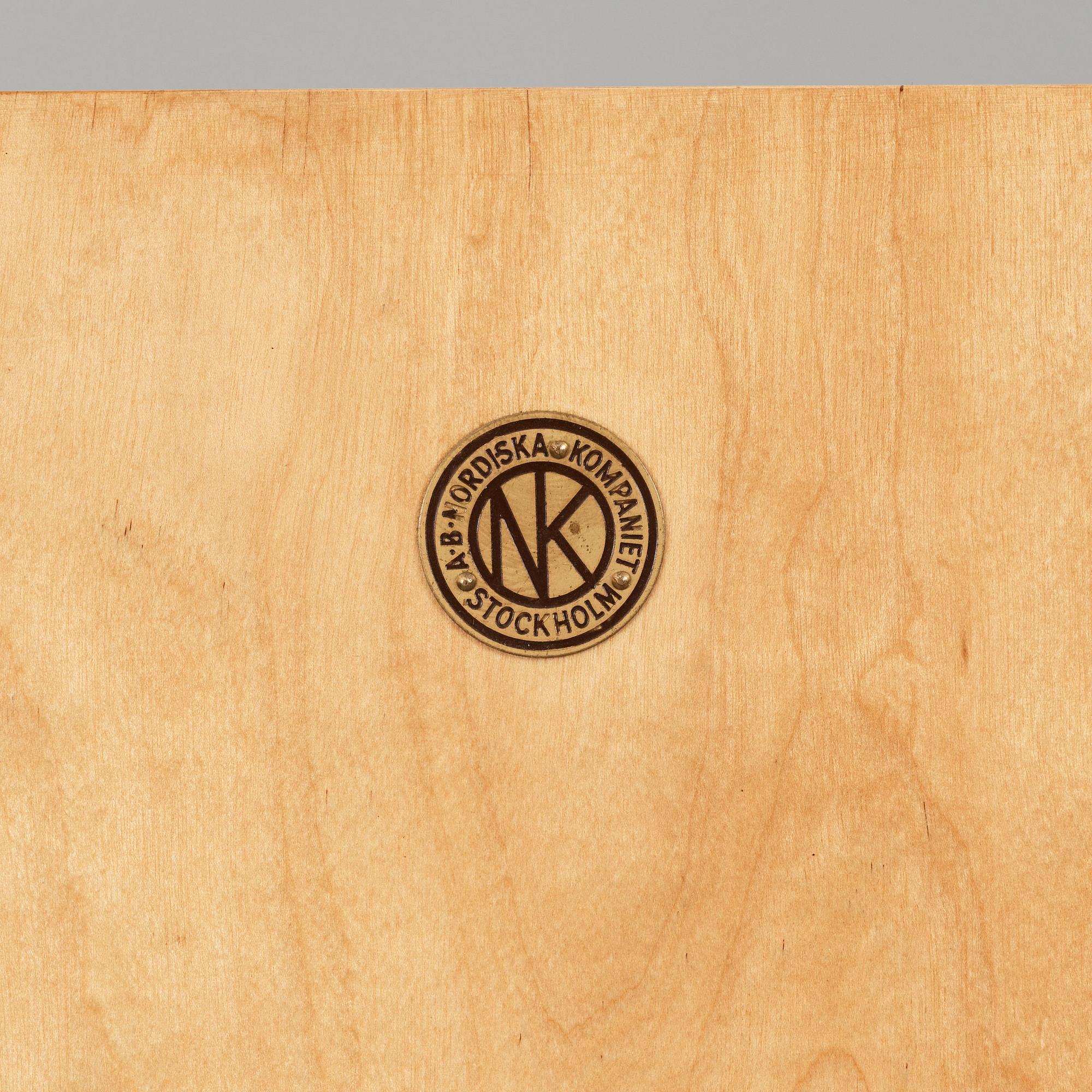 Axel Einar Hjorth, skåp "O.K", Nordiska Kompaniet 1938.