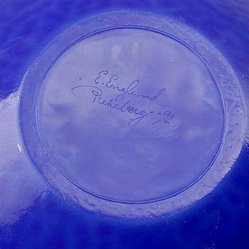 SKÅL, glas, Eva Englund för Pukeberg, signerad och daterad, 92.