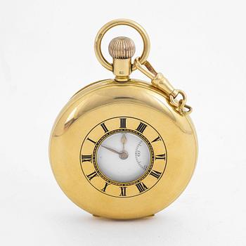 Pocket watch, half hunter, 51 mm.