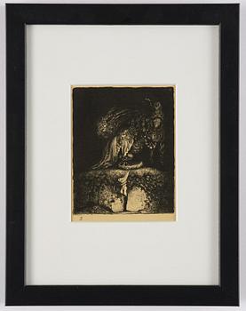 John Bauer, "Troll", de kompletta 10 osignerade litografierna ur sviten.