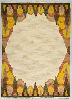 Judith Johansson, rug, "Björkhult". Flat weave. 320 x 232 cm. Signed JJ (Judith Johansson).