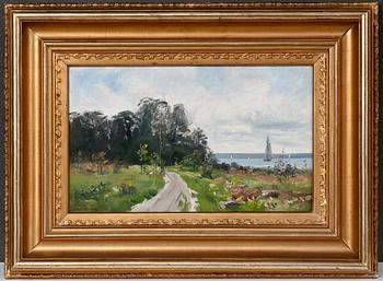 Erik Abrahamsson, SAILBOATS AT OPEN SEA.