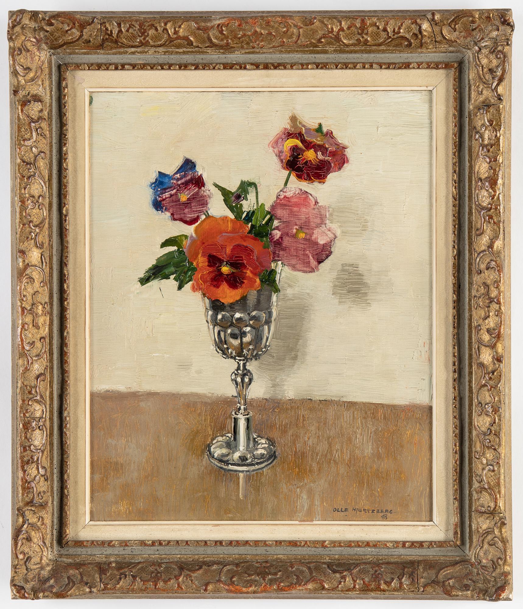 Olle Hjortzberg, oil on panel, signed Olle Hjortzberg and dated -48.