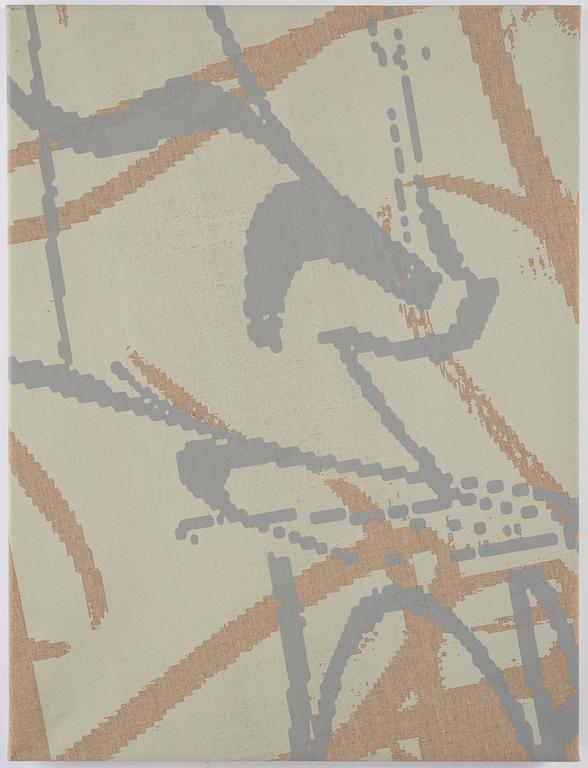 Georgie Nettell, silcscreen on linen, signed, 2013.