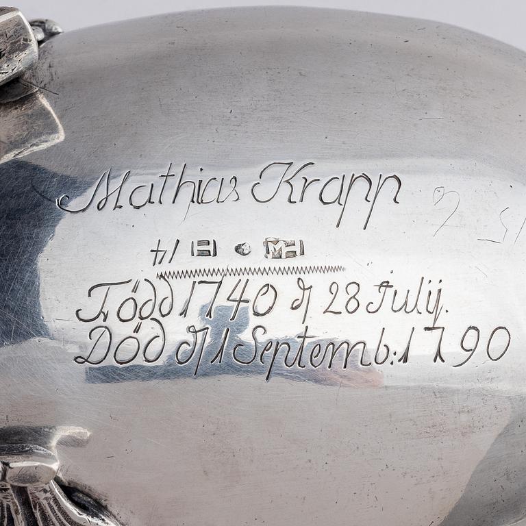 A Swedish 18th century silver cream-jug, mark of Mikael Hammarberg, (active 1758-1789 (90)) Härnösand.