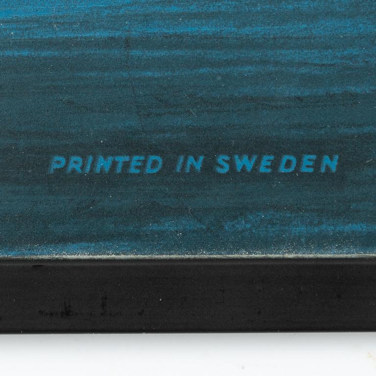 Fritiof Pedersén, affisch, "Svenska Amerika Linien", Isacsons Gbg, 1952.