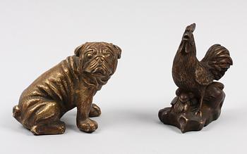 FIGURINER, 2 stycken. Metall, orientaliska.