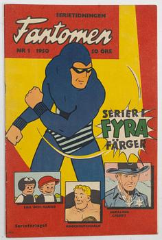 Comic books, Fantomen, no. 1–7, 1950.